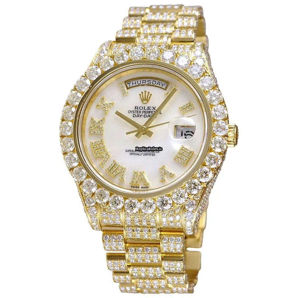 Attractive Replica Rolex Day-date II Self Winding Automatic 41mm Yellow Gold Case Mens/unisex Watch