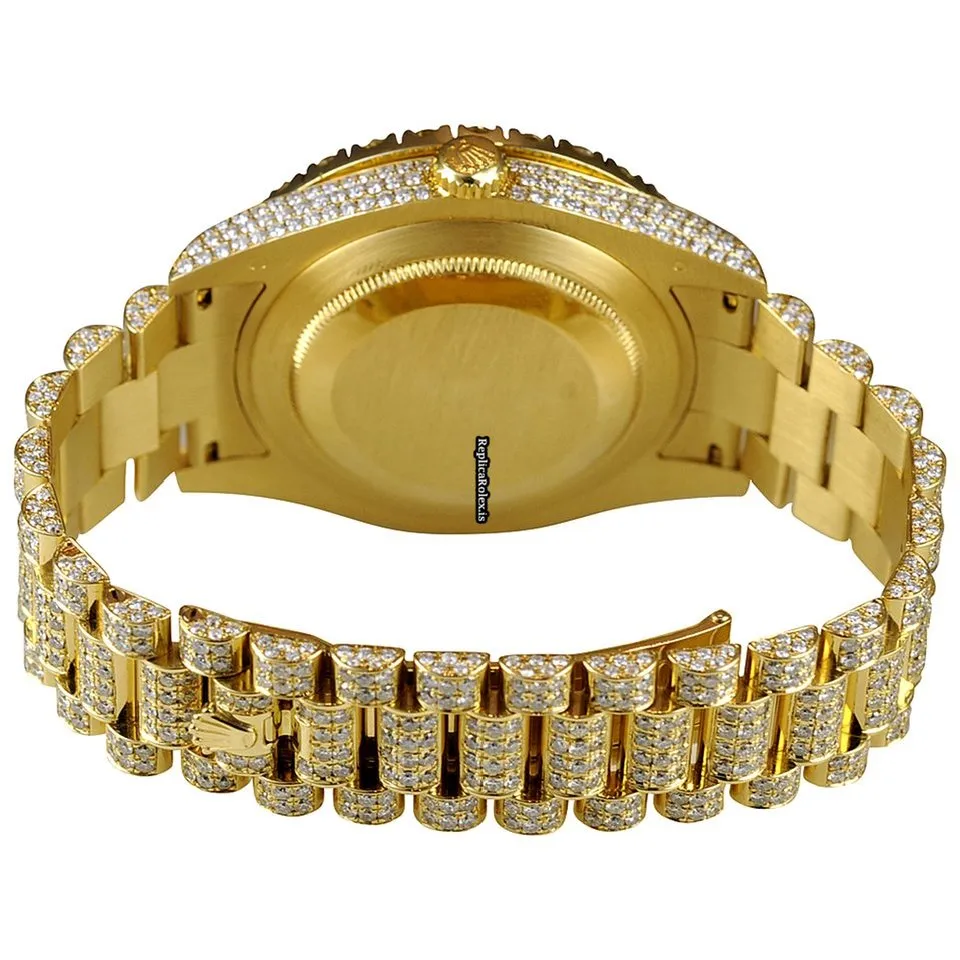 Attractive Replica Rolex Day-date II Self Winding Automatic 41mm Yellow Gold Case Mens/unisex Watch - Image 3