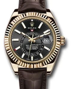 Appealing Copies Rolex Sky-dweller 326138 Caliber 9001 Automatic Movement 42mm Yellow Gold Case Mens/unisex Watch