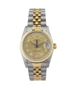 Attractive Replica Rolex Lady-datejust 68273 Caliber 2135 Automatic Movement 31mm Gold/steel Case Womens Watch