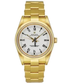 Wonderful Replica Rolex Oyster Perpetual 14208 Automatic Movement 34mm Yellow Gold Case Mens/unisex Watch
