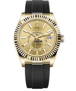 Incredible Copies Rolex Sky-dweller 326238 Automatic Movement 42mm Yellow Gold Case Mens/unisex Watch