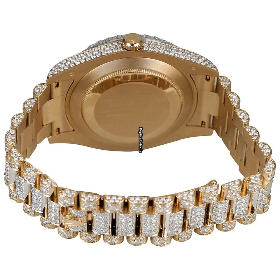 Cheap Replica Rolex Day-date II Self Winding Automatic 41mm Rose Gold Case Mens/unisex Watch - Image 4