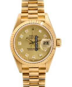 Marvellous Replica Rolex Lady-datejust 69178 Automatic Movement 26mm Yellow Gold Case Watch