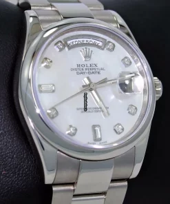 Pleasing Replica Rolex Day-date 36 118209 Automatic Movement 36mm White Gold Case Watch