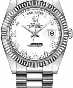 Attractive Copies Rolex Day-date II 218239 Caliber 3156 Automatic Movement 41mm White Gold Case Mens/unisex Watch