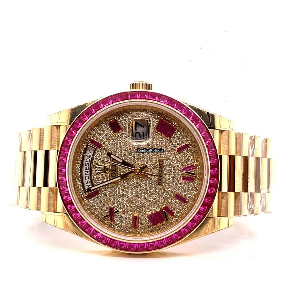 Lovely Fake Rolex Day-date 40 228238 Automatic Movement 40mm Yellow Gold Case Mens/unisex Watch - Image 2