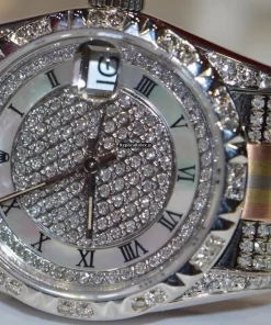 Incredible Replica Rolex Datejust Self Winding Automatic 31mm White Gold Case Womens Watch