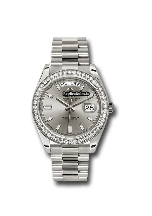 Remarkable Replica Rolex Day-date 40 228349rbr Caliber 3255 Automatic Movement 40mm White Gold Case Mens/unisex Watch