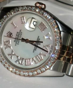 Fabulous Knockoff Rolex Datejust Self Winding Automatic 36mm Gold/steel Case Mens/unisex Watch