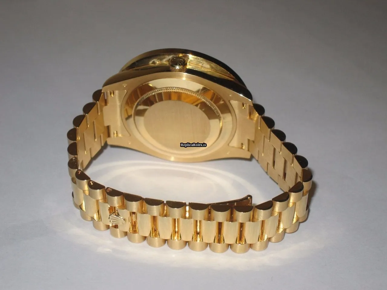 Incredible Replica Rolex Day-date II Self Winding Automatic 41mm Yellow Gold Case Mens/unisex Watch - Image 4