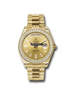 Reliable Copy Rolex Day-date 40 228348rbr Caliber 3255 Automatic Movement 40mm Yellow Gold Case Mens/unisex Watch