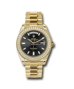 Popular Fakes Rolex Day-date 40 228348rbr Caliber 3255 Automatic Movement 40mm Yellow Gold Case Mens/unisex Watch