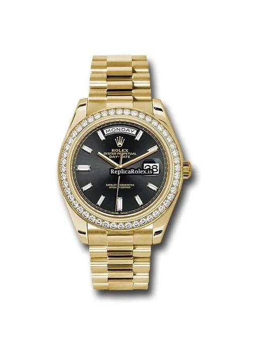 Popular Fakes Rolex Day-date 40 228348rbr Caliber 3255 Automatic Movement 40mm Yellow Gold Case Mens/unisex Watch