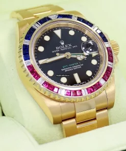 Offering Fakes Rolex Gmt-master II 116718 Automatic Movement 40mm Yellow Gold Case Mens/unisex Watch
