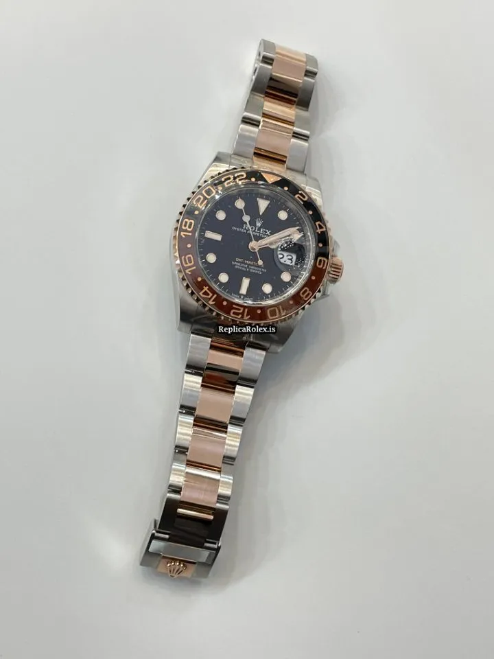 Incredible Knockoff Rolex Gmt-master II 126711 Caliber 3285 Automatic Movement 40mm Gold/steel Case Mens/unisex Watch - Image 8