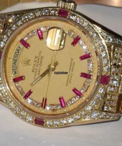 Excellent Fake Rolex Day-date Self Winding Automatic 36mm Yellow Gold Case Mens/unisex Watch