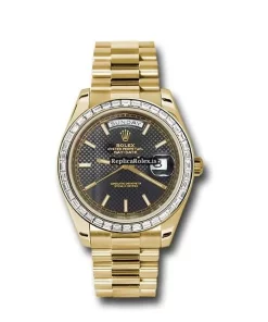 Top Fake Rolex Day-date 40 228398tbr Caliber 3255 Automatic Movement 40x48mm Yellow Gold Case Mens/unisex Watch