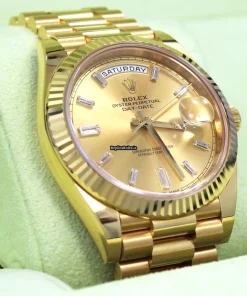 Discount Fakes Rolex Day-date 40 228238 Automatic Movement 40mm Yellow Gold Case Mens/unisex Watch
