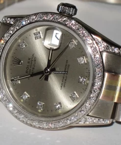 Luxury Fake Rolex Datejust Self Winding Automatic 31mm Yellow Gold Case Womens Watch