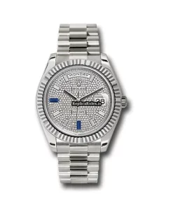 Attractive Replica Rolex Day-date 40 228239 Caliber 3255 Automatic Movement 40mm White Gold Case Mens/unisex Watch