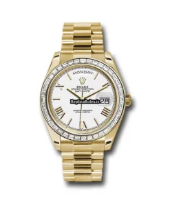 Well Made Replica Rolex Day-date 40 228398tbr Caliber 3255 Automatic Movement 40x48mm Yellow Gold Case Mens/unisex Watch