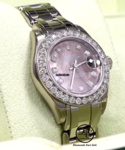 Top Replica Rolex Lady-datejust Pearlmaster 80299 Automatic Movement 29mm White Gold Case Womens Watch