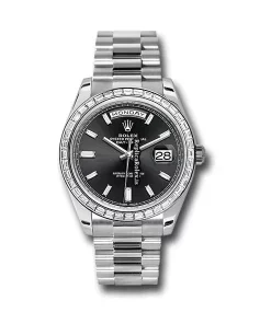 Defect Replica Rolex Day-date 40 228396tbr Caliber 3255 Automatic Movement 40mm Platinum Case Mens/unisex Watch