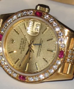 Fabulous Replica Rolex Datejust Self Winding Automatic 26mm Yellow Gold Case Womens Watch