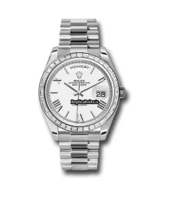 Swiss Replica Rolex Day-date 40 228396tbr Caliber 3255 Automatic Movement 40mm Platinum Case Mens/unisex Watch