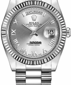 Top Clone Rolex Day-date II 218239 Caliber 3156 Automatic Movement 41mm White Gold Case Mens/unisex Watch