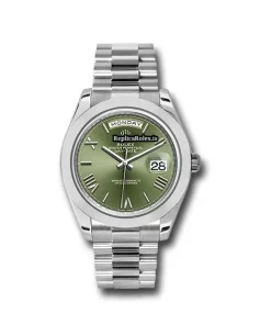 Exquisite Knockoff Rolex Day-date 40 228206 Caliber 3255 Automatic Movement 40mm Platinum Case Mens/unisex Watch
