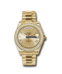Remarkable Replica Rolex Day-date 40 228348rbr Caliber 3255 Automatic Movement 40mm Yellow Gold Case Mens/unisex Watch