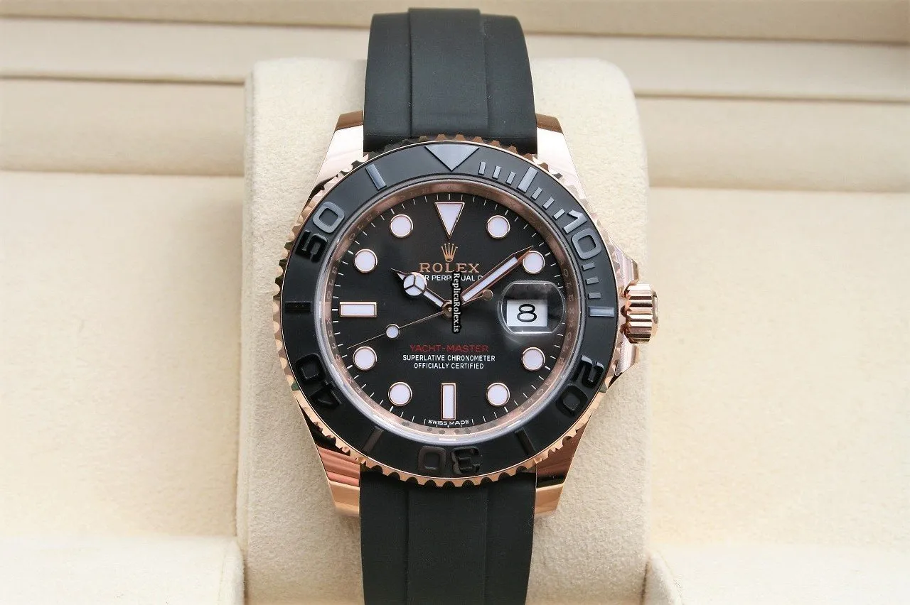 Good Fake Rolex Yacht-master 40 116655 Caliber 3135 Automatic Movement 40mm Rose Gold Case Mens/unisex Watch