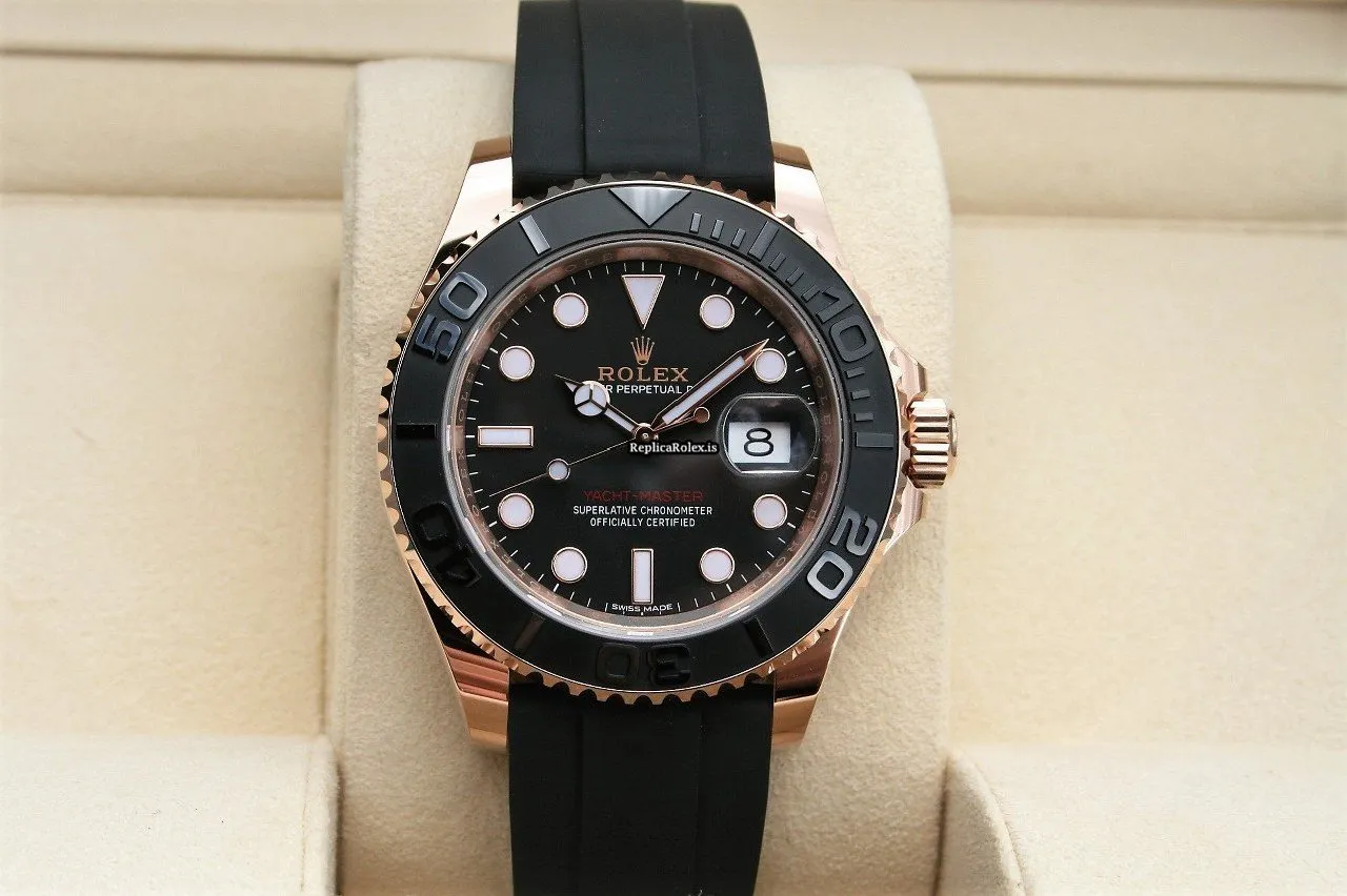 Good Fake Rolex Yacht-master 40 116655 Caliber 3135 Automatic Movement 40mm Rose Gold Case Mens/unisex Watch - Image 6