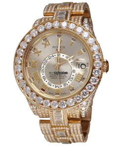 Offering Replica Rolex Sky-dweller 326935 Caliber 9001 Automatic Movement 42mm Rose Gold Case Mens/unisex Watch
