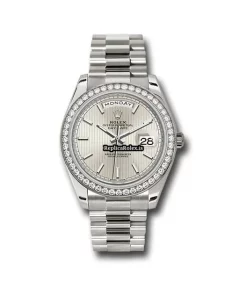 Affordable Replica Rolex Day-date 40 228349rbr Caliber 3255 Automatic Movement 40mm White Gold Case Mens/unisex Watch