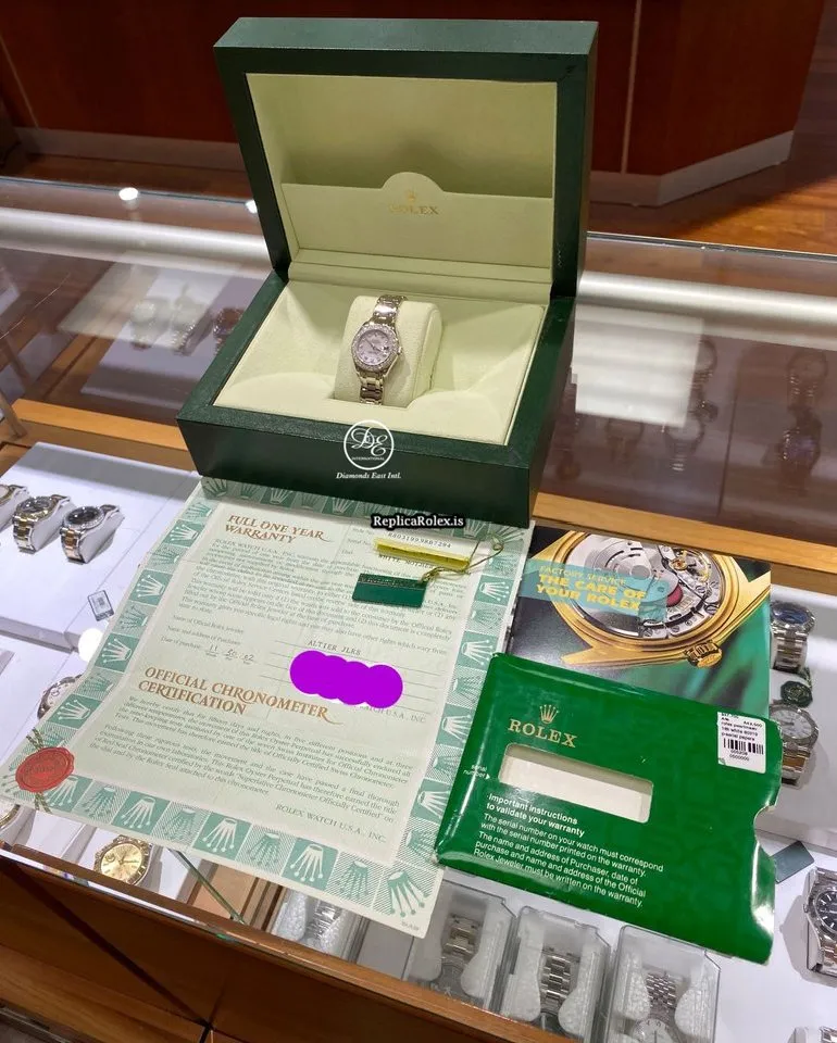 Recommend Replica Rolex Lady-datejust Pearlmaster 80319 Automatic Movement 29mm White Gold Case Womens Watch - Image 15