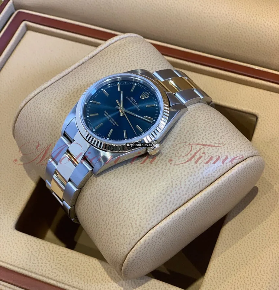 Special Fakes Rolex Oyster Perpetual 34 14233 Automatic Movement 34mm Gold/steel Case Mens/unisex Watch - Image 3