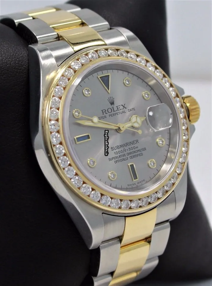 Amazing Replica Rolex Submariner Date 16613 Automatic Movement 40mm Steel Case Watch - Image 4