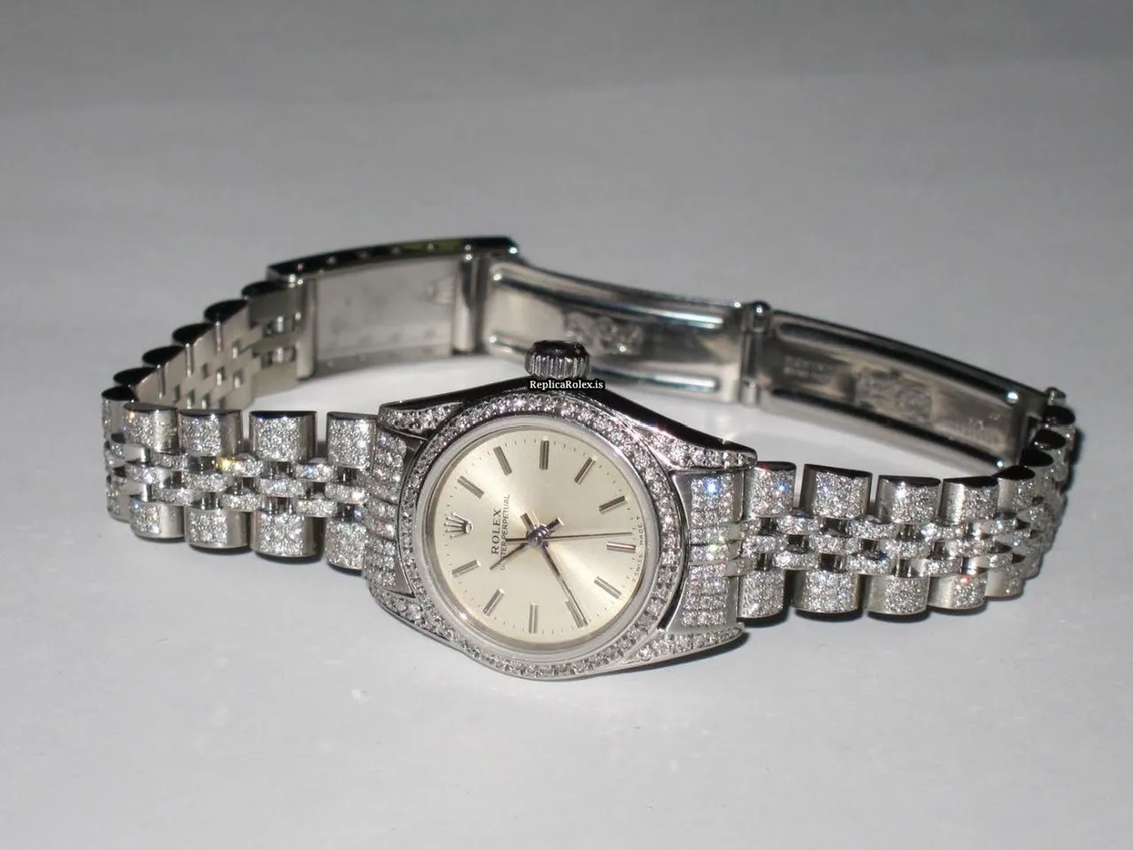Fabulous Replica Rolex Datejust Self Winding Automatic 26mm Steel Case Womens Watch - Image 5
