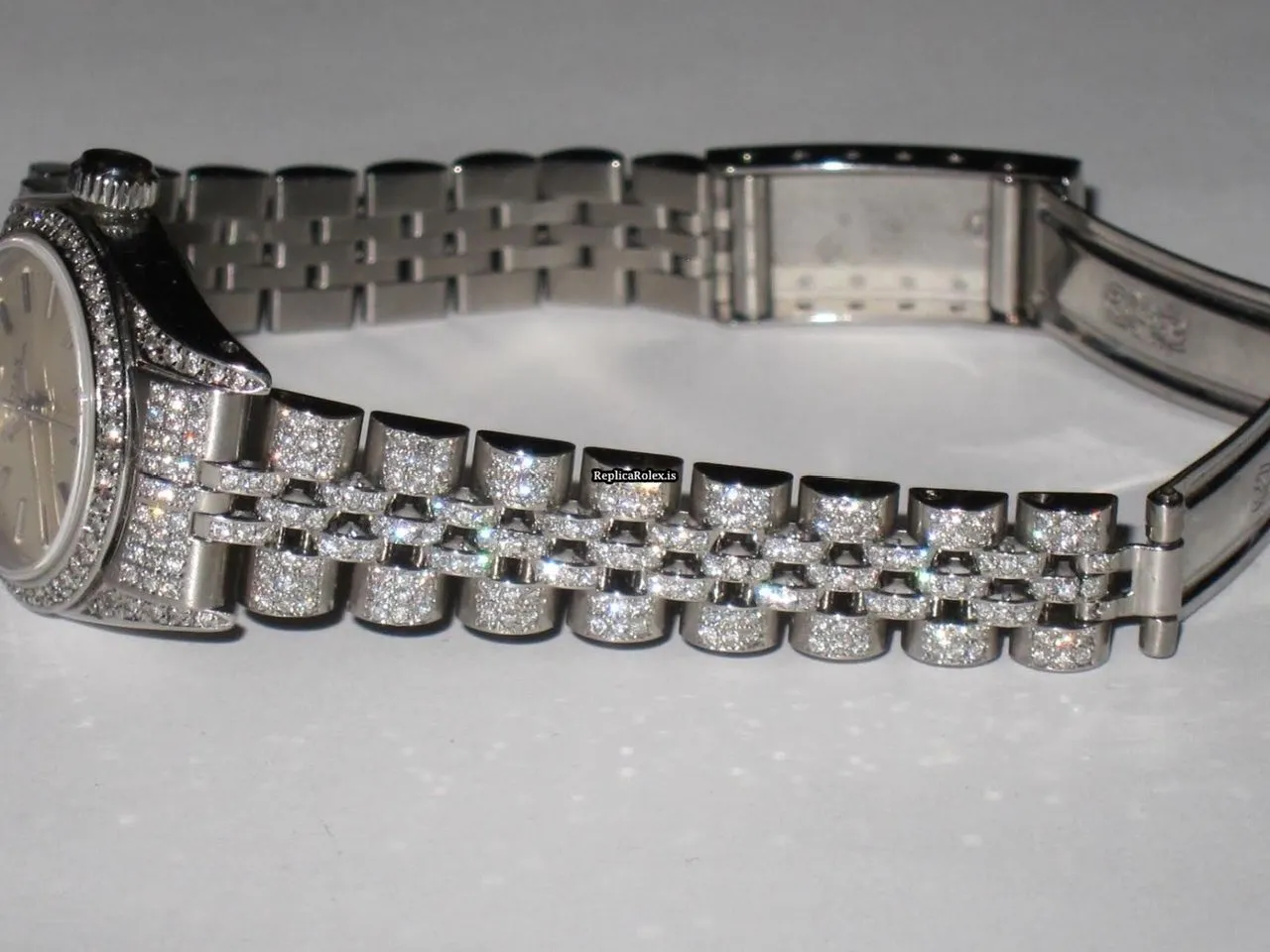 Fabulous Replica Rolex Datejust Self Winding Automatic 26mm Steel Case Womens Watch - Image 7