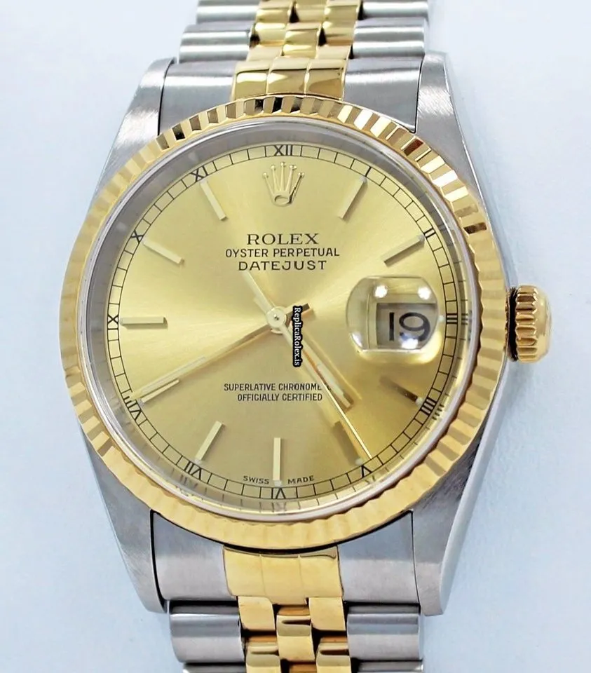 Lovely Clone Rolex Datejust 16233 Automatic Movement 36mm Steel Case Watch