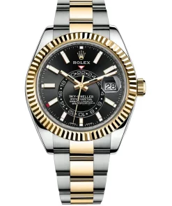 Excellent Clone Rolex Sky-dweller 326933 Automatic Movement Gold/steel Case Watch