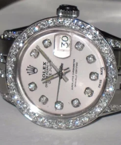 Stylish Copies Rolex Datejust Self Winding Automatic 26mm Steel Case Womens Watch