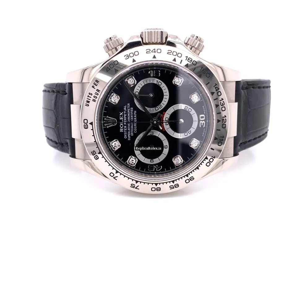Lovely Replica Rolex Daytona 116519 Caliber 4130 Automatic Movement 40mm White Gold Case Mens/unisex Watch