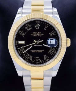 Trustworthy Knockoff Rolex Datejust II 116333 Automatic Movement 41mm Gold/steel Case Watch