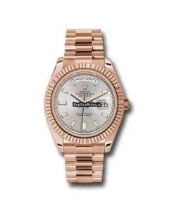 Excellent Fake Rolex Day-date 40 228235 Caliber 3255 Automatic Movement 40mm Rose Gold Case Mens/unisex Watch