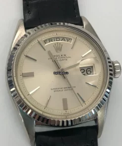 Attractive Replica Rolex Day-date 36 1803 Caliber 1556 Automatic Movement 36mm White Gold Case Mens/unisex Watch