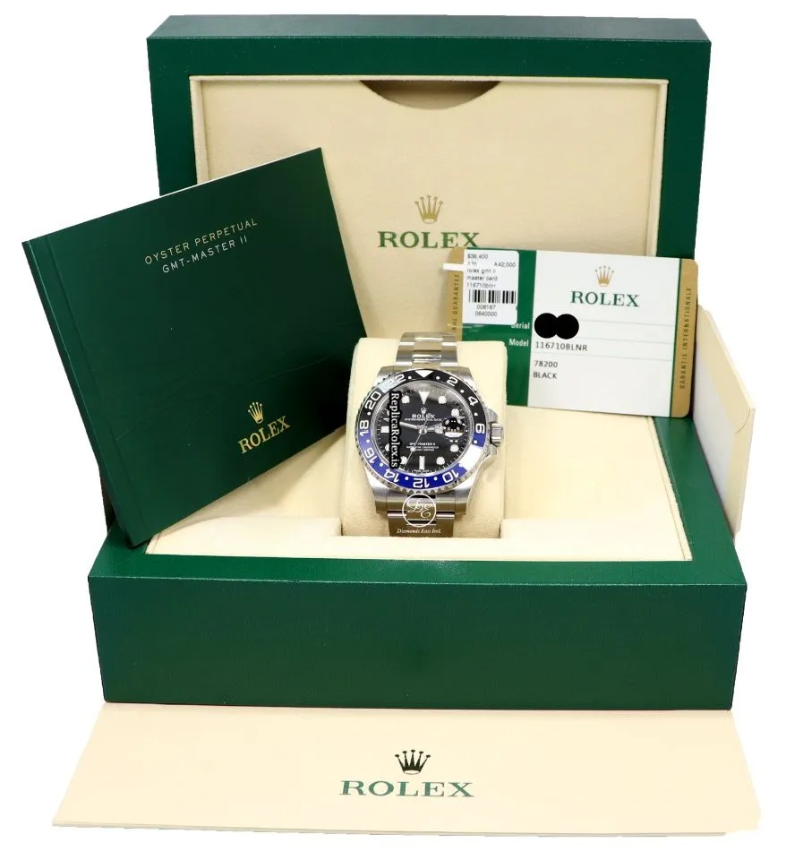 Incredible Replica Rolex Gmt-master II 116710 Automatic Movement 40mm Steel Case Mens/unisex Watch - Image 5